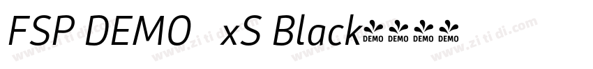 FSP DEMO   xS Black字体转换